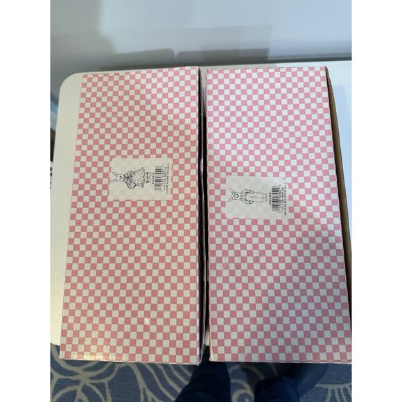 Potpourri Press Happy Hollow Bunny Pair Clementine Hezekiah 1992 w Boxes - Picture 6 of 11